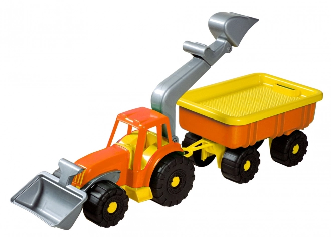 Androni Tractor Loader with Trailer Power Worker length 58 cm – Orange