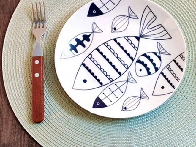 Round Woven Placemats Cream