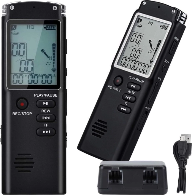 Voice Recorder MP3 Player with 8GB Memory and Sensitive Microphone