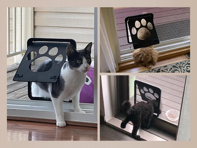 Multidirectional Pet Door for Cats and Dogs