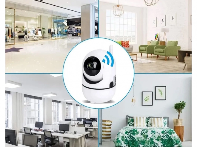 IP kamera belső használatra Wi-Fi-vel és forgófejjel