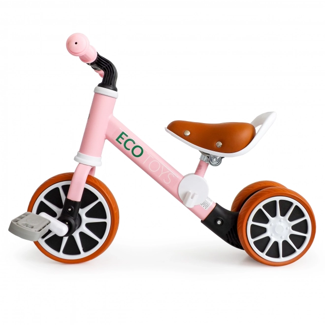 Pink Balance Bike Tricycle 2-in-1 by Ecotoys