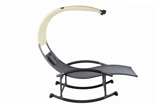 Garden Lounger with Canopy and Swing