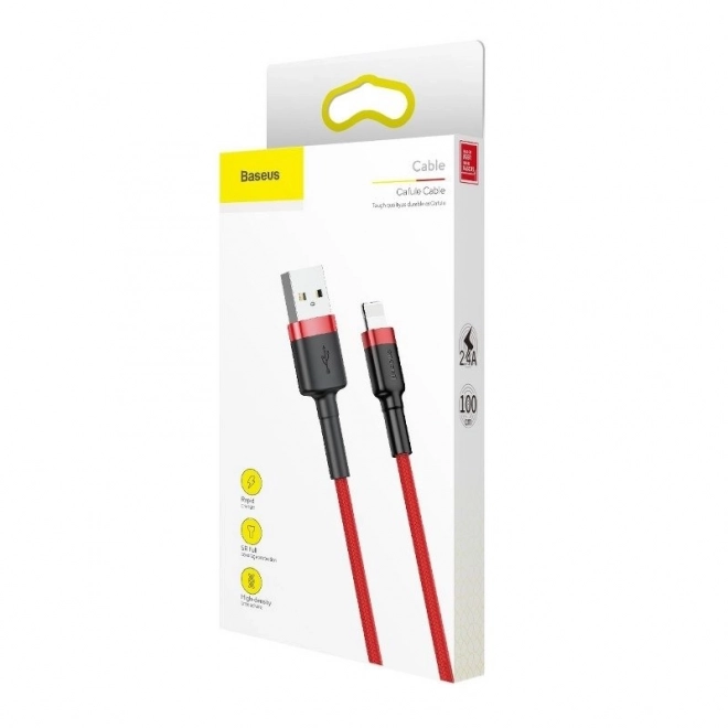 Baseus Cafule USB Lightning Kabel 3m Rot