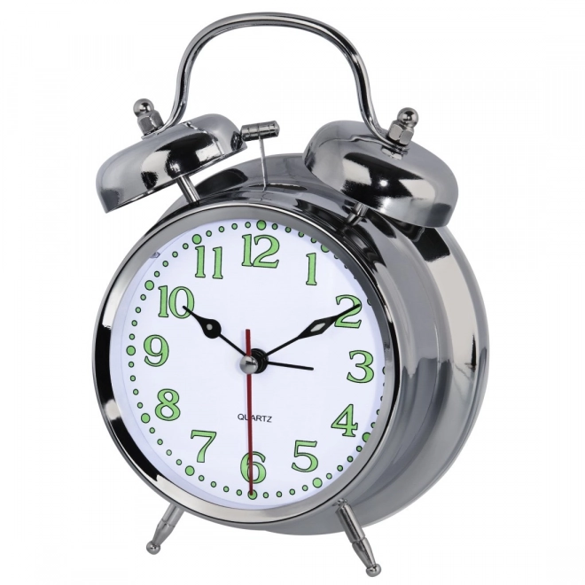 Nostalgia Silver Alarm Clock
