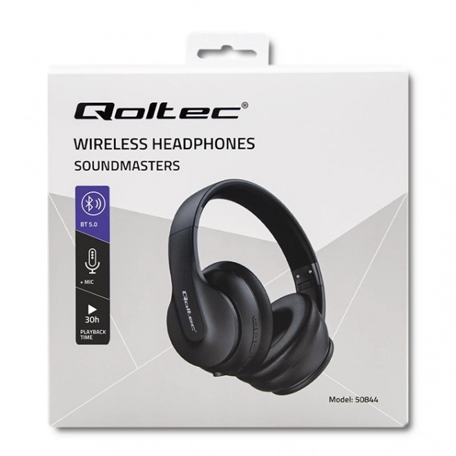 Wireless Headphones with Microphone - Black