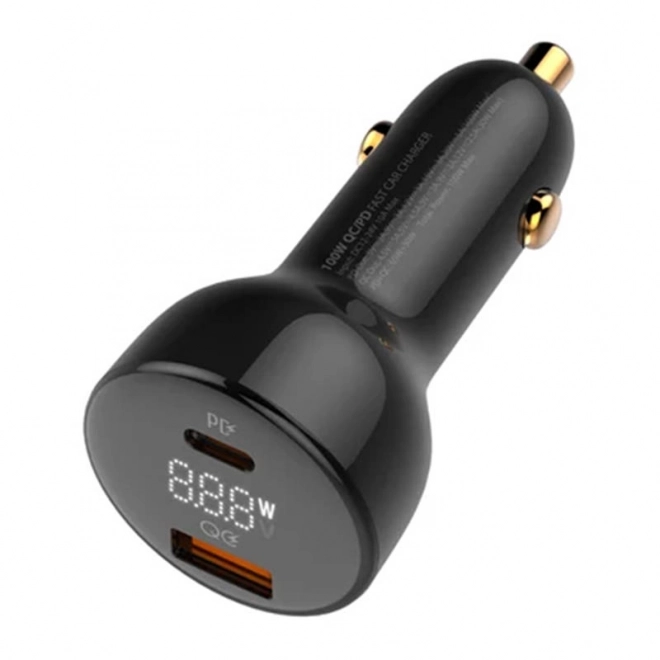 LDNIO car charger USB and USB-C 100 W