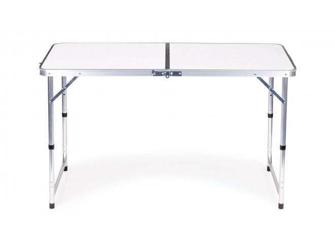 Tavolo da campeggio pieghevole bianco piano 120 x 60 cm