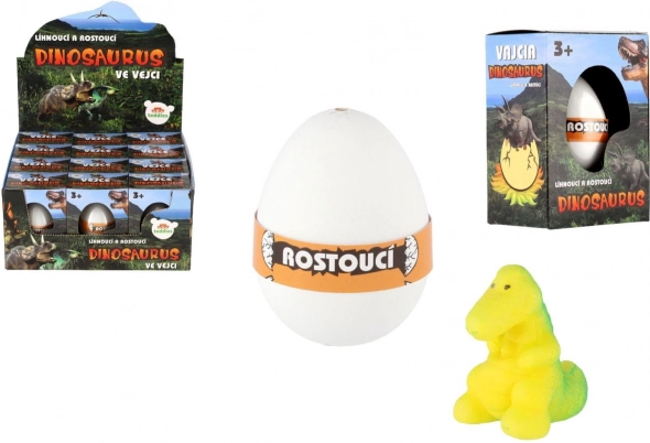 Œuf avec dinosaure éclosant 6 cm