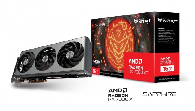 Graphics Card Sapphire Radeon RX 7800 XT Nitro+