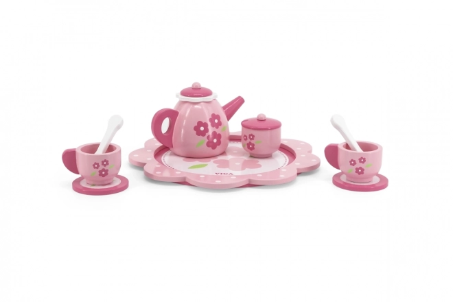 Set da tè e caffè per bambini Viga su vassoio