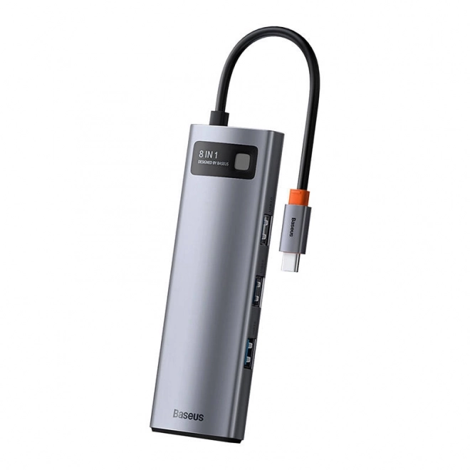 Multifunctional Docking Station Hub Type C Metal Gleam Series 8 in 1