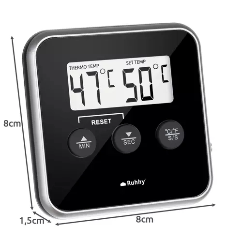 Přehledný LCD displej a přepínání °C/°F