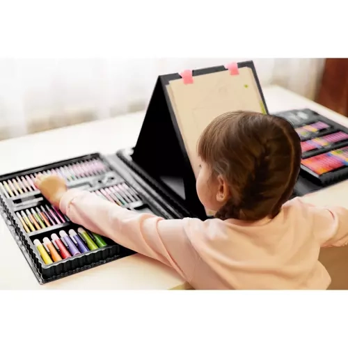 Set artistico da pittura con valigetta 208 pezzi Maaleo