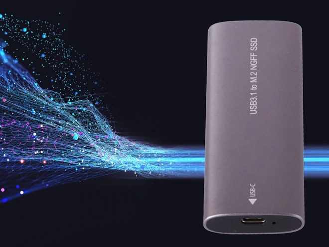Custodia adattatore disco rigido M.2 SSD NGFF USB 3.1 USB Tipo-C