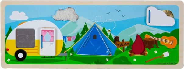 Interactive camping scene