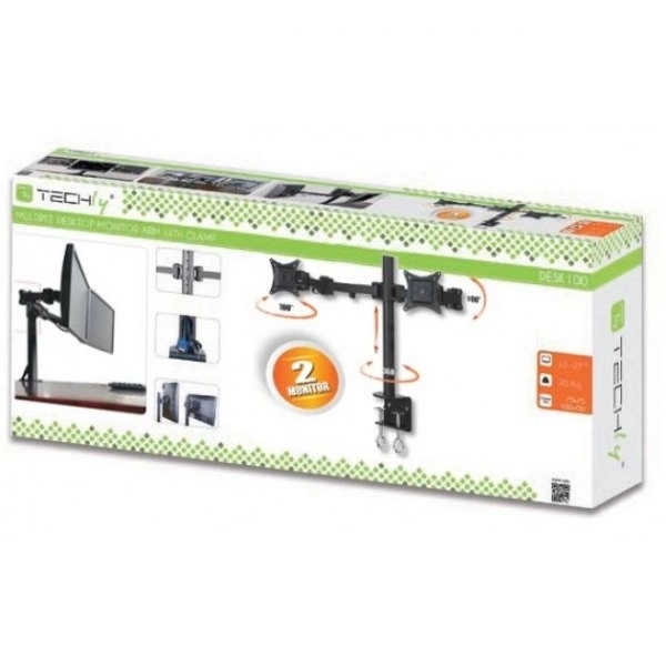 Desktop Mount for LCD/LED 13-27 inch dual 2x10 kg