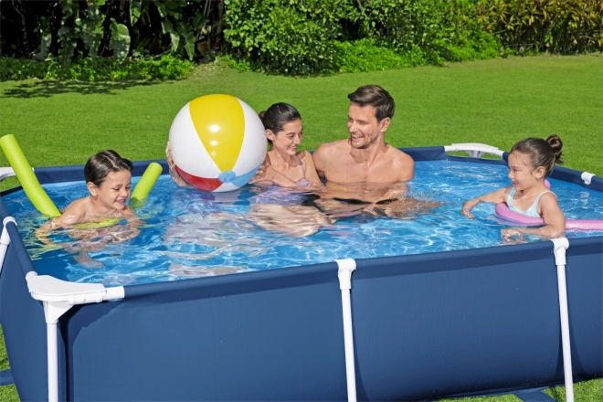 DeluxeJr Steel Pro Rack Pool 259x170x61 BESTWAY for garden