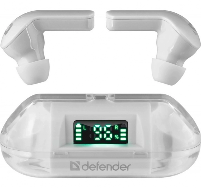 Wireless headphones Twins 916 White with Microphone