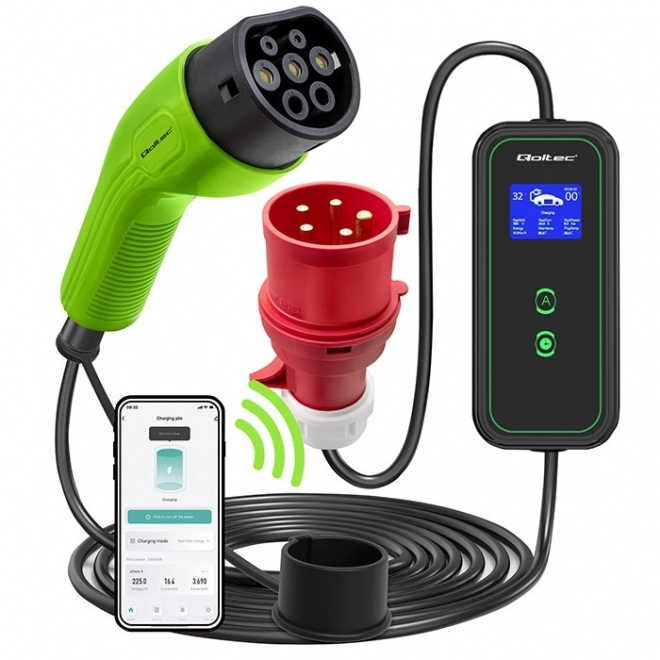 Portable EV Car Charger with WiFi and LCD