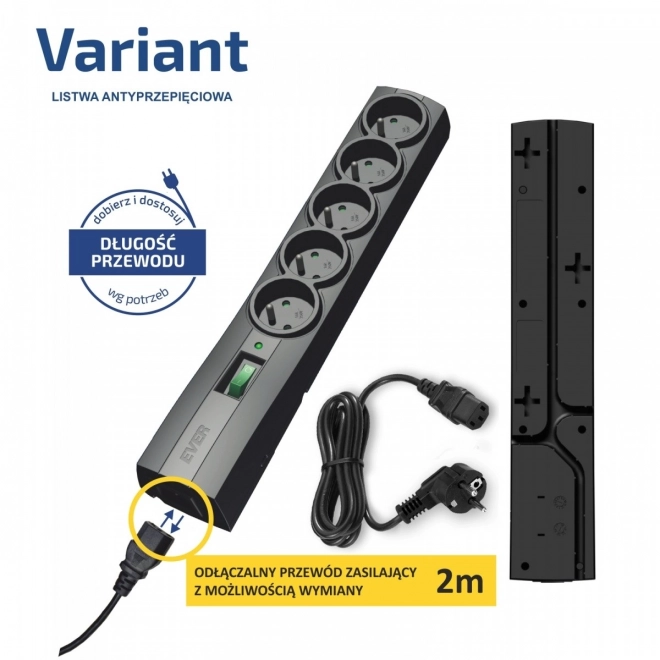 Surge Protector Power Strip 2m