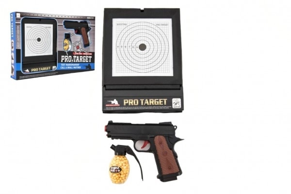 Pistolet en plastique à billes avec cible