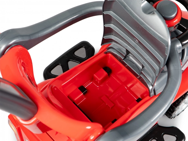 3-in-1 Deluxe Children's Ride-On Car - Red