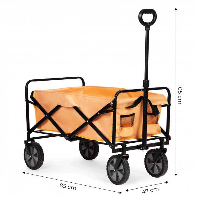 Folding transport cart MultiGarden 47x105 cm, orange