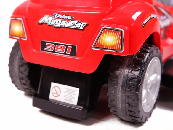 3-in-1 Deluxe Children's Ride-On Car - Red