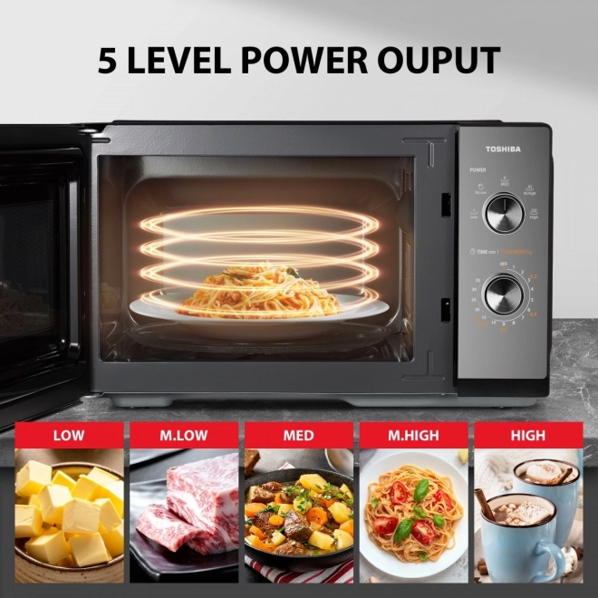 Modern Mirror Microwave Oven by Toshiba