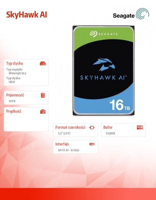 High Capacity AI Surveillance Hard Drive