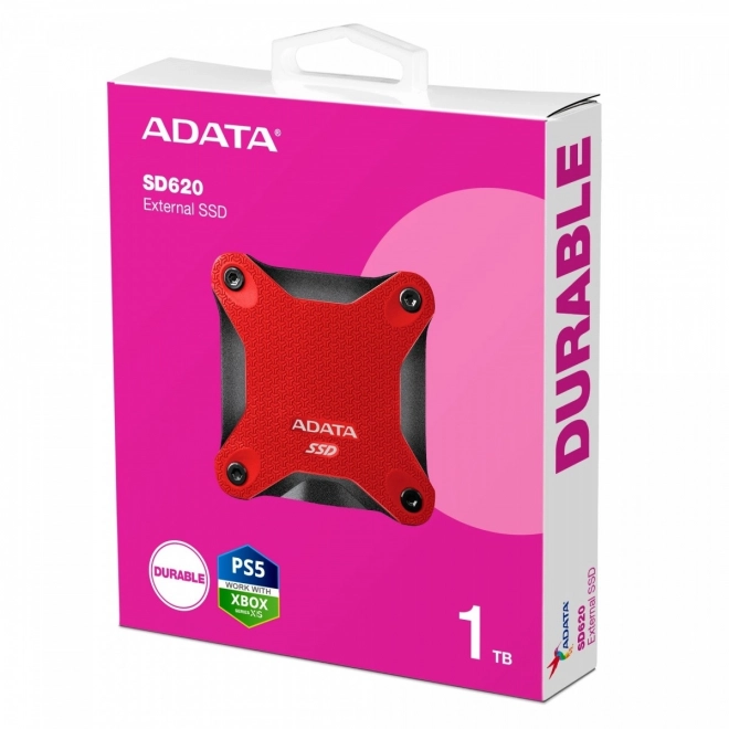 External SSD 1TB High-Speed Red