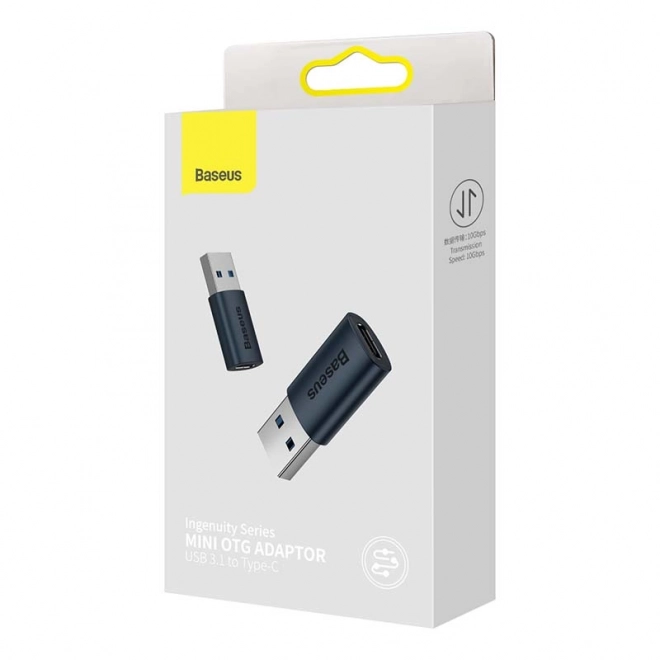 Baseus USB-A - USB-C adapter – Kék