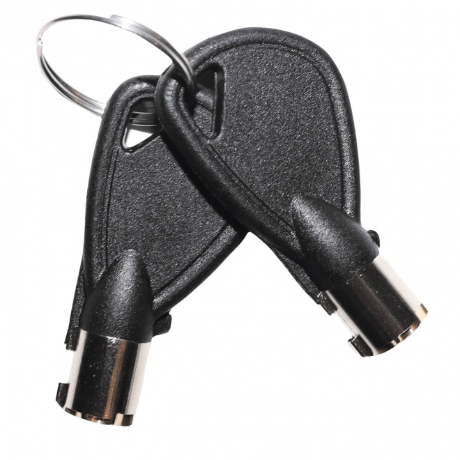 Home safe with electronic lock, access by key or code, 31x20x20 cm