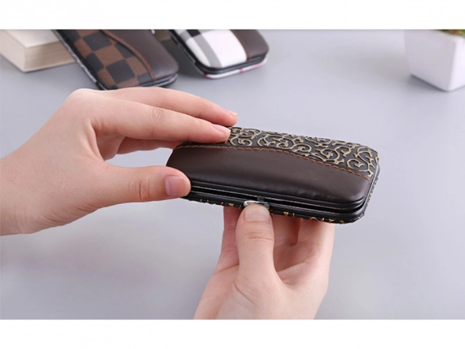 Set manicur pedicure con custodia 7 attrezzi