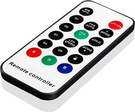 Ovládání podsvícení a otáček jedním klikem