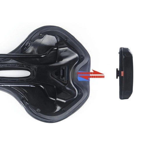 Sella bici comoda Trizand con ventilazione e luce posteriore