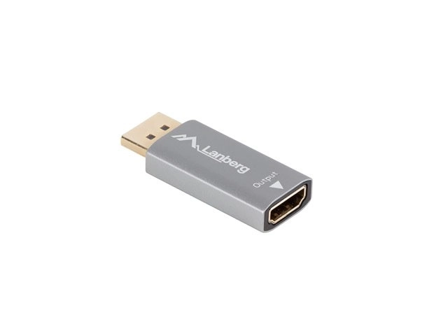 8K Silver DisplayPort to HDMI Adapter