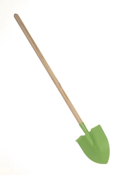 Zöld hegyes ásó fém/fa nyéllel 80cm szerszám