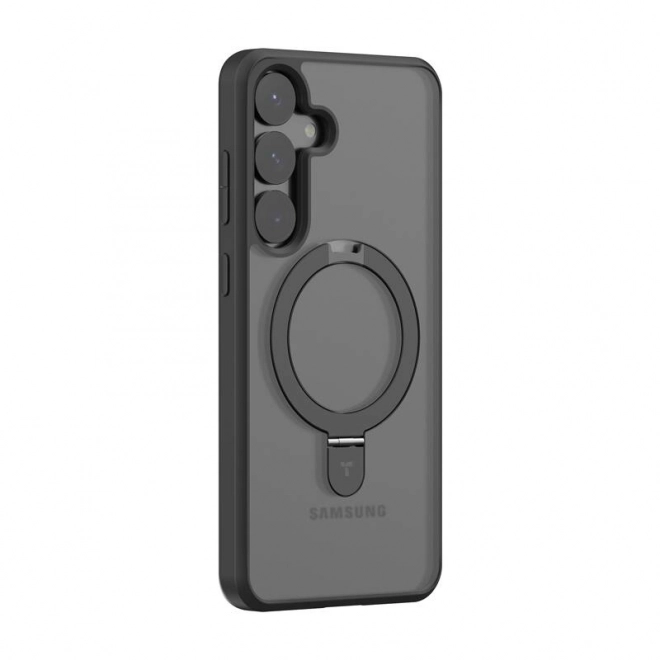 Telefon tok Samsung S25+ készülékhez - Torras Ostand Spin sorozat (fekete)