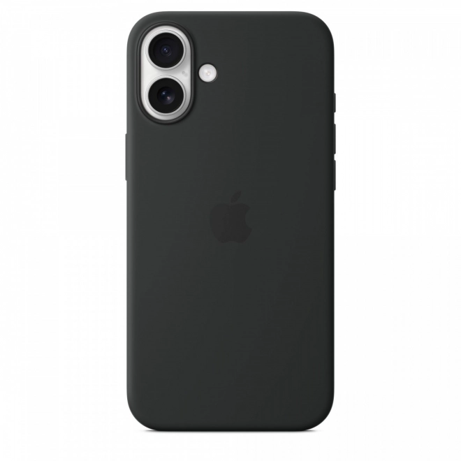 Custodia in silicone MagSafe per iPhone 16 Plus nera
