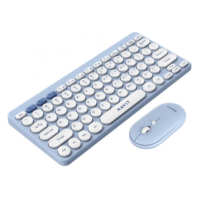 Havit wireless gaming keyboard and mouse set (blue)