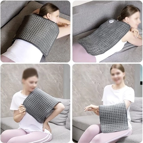 Cuscino elettrico riscaldante multifunzione 40x30 cm con telecomando