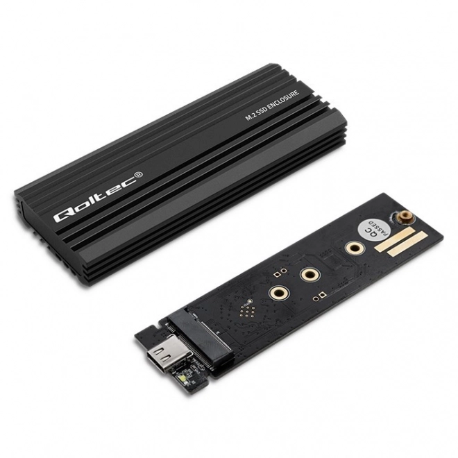 Portable ssd enclosure for m.2 drives by Qoltec