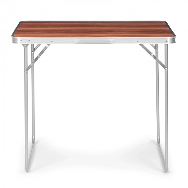Tourist table picnic folding table top 80x60 cm brown