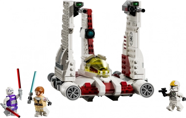 Detailed starfighter with shooters and opening cockpit