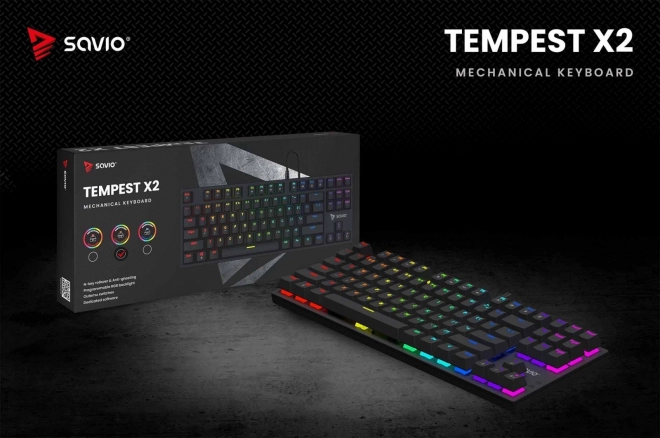 Savio Tempest X2 RGB Mechanical Keyboard Outemu Brown