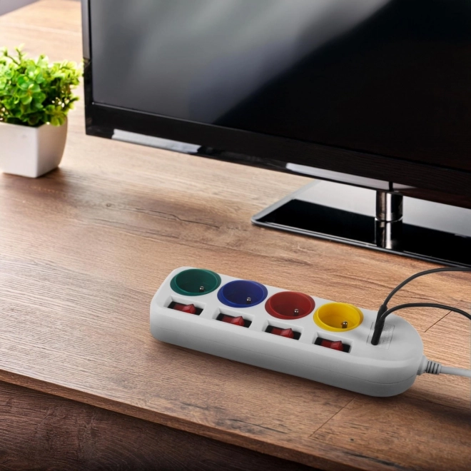 Power Strip with USB Ports 1.5m