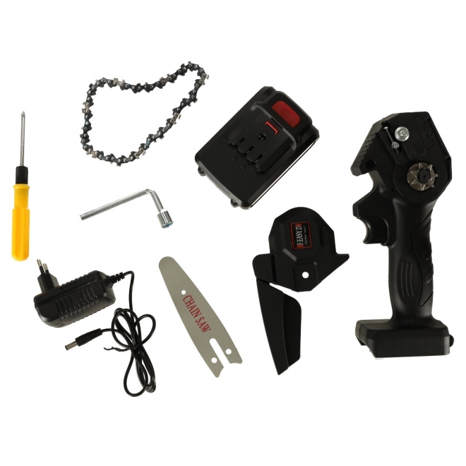 Battery-Powered Mini Chainsaw in Carry Case