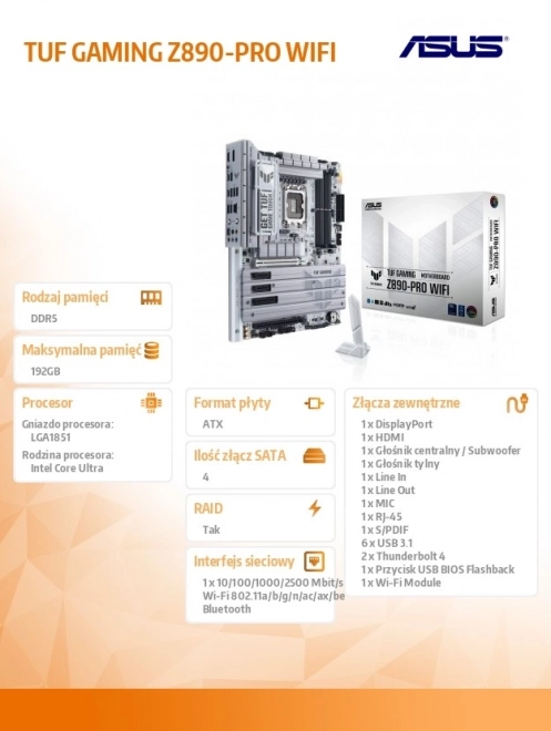 Motherboard ASUS TUF Gaming Z890-PRO WIFI
